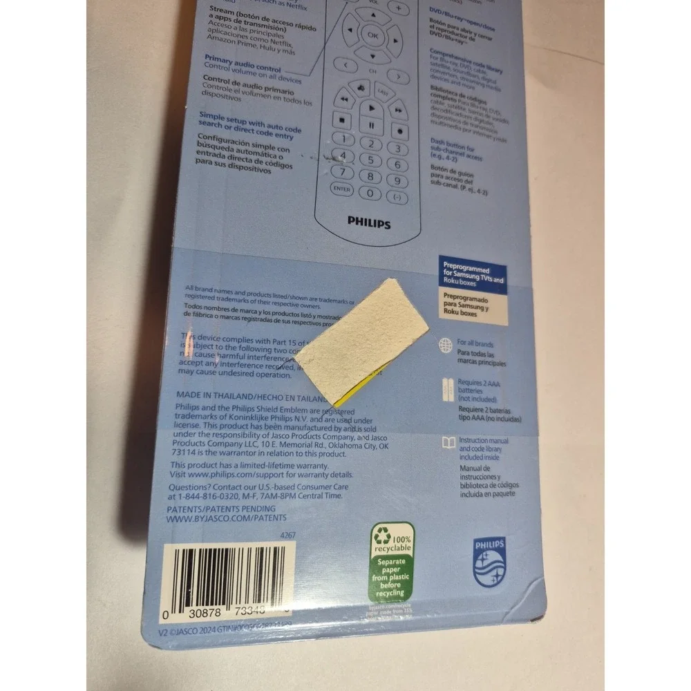 Philips Universal Remote Control For All Major Brands 3-Device Configuration